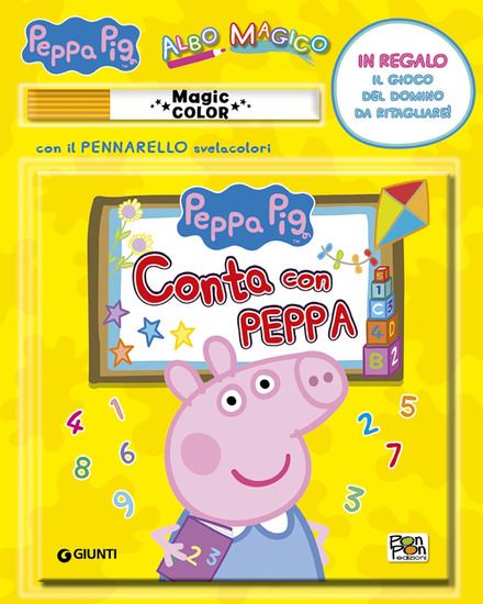 Immagine di CONTA CON PEPPA. ALBO MAGICO. PEPPA PIG. EDIZ. ILLUSTRATA. CON GADGET