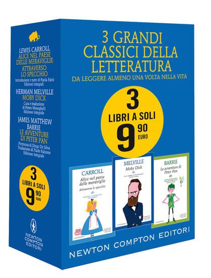 Immagine di 3 GRANDI CLASSICI LETTERATURA: ALICE- MOBY DICK- PETER PAN