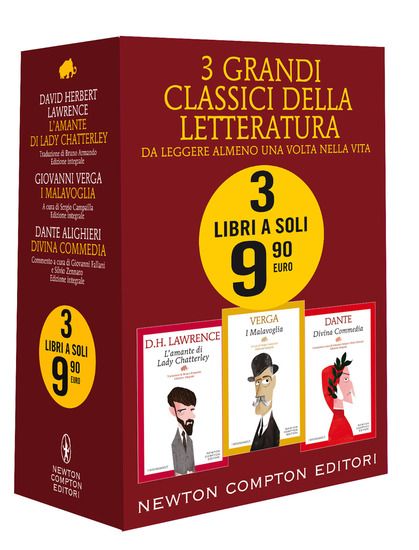 Immagine di 3 GRANDI CLASSICI LETTERATURA: LADY CHATTERLEY-MALAVOGLIA-DIVINA COMMEDIA