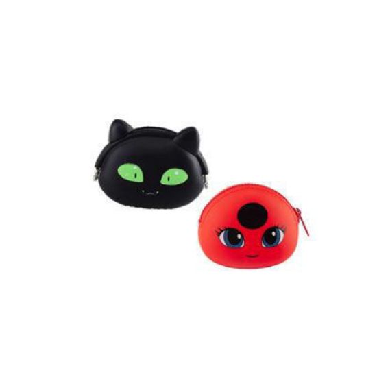 Immagine di PORTAMONETE LADYBUG TIKKI E PLAGG MIRACULOUS BAMBINA