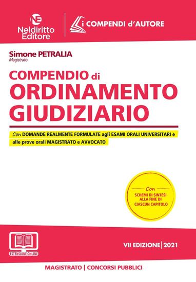 Immagine di COMPENDIO DI ORDINAMENTO GIUDIZIARIO. 2021