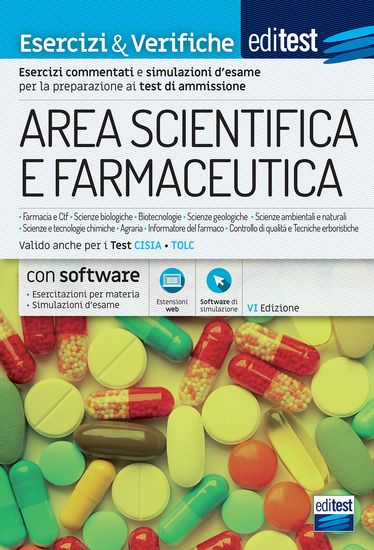 Immagine di EDITEST. AREA SCIENTIFICA E FARMACEUTICA. ESERCIZI & VERIFICHE.