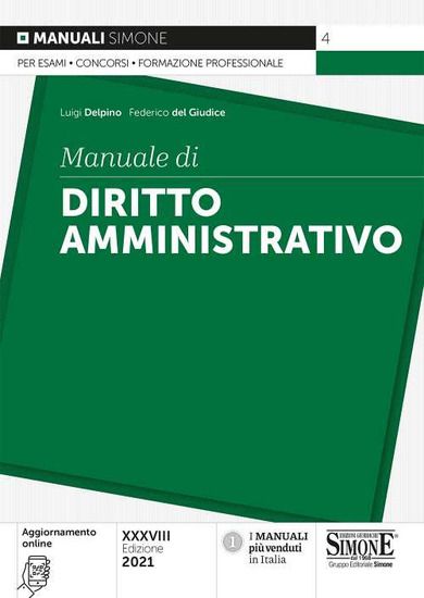 Immagine di MANUALE DI DIRITTO AMMINISTRATIVO