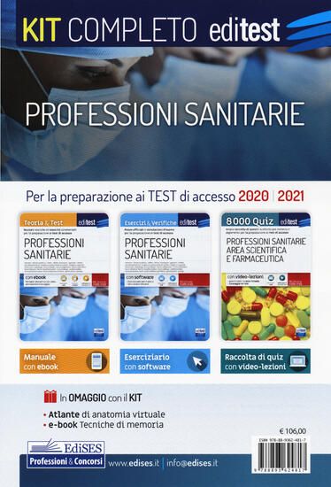 Immagine di PROFESSIONI SANITARIE. KIT COMPLETO. CON EBOOK. CON SOFTWARE. CON VIDEO