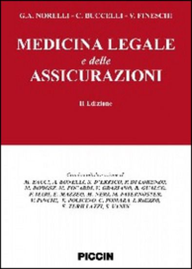 Immagine di MEDICINA LEGALE E DELLE ASSICURAZIONI