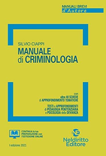 Immagine di MANUALE DI CRIMINOLOGIA