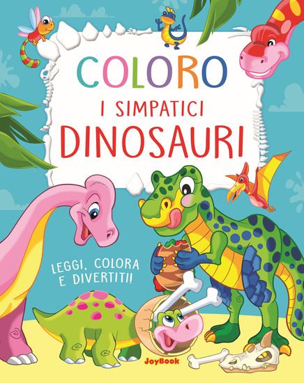 Immagine di COLORO I SIMPATICI DINOSAURI. LEGGI, COLORA E DIVERTITI!