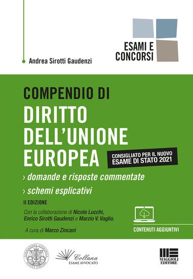 Immagine di COMPENDIO DI DIRITTO DELL`UNIONE EUROPEA. DOMANDE E RISPOSTE COMMENTATE. SCHEMI ESPLICATIVI