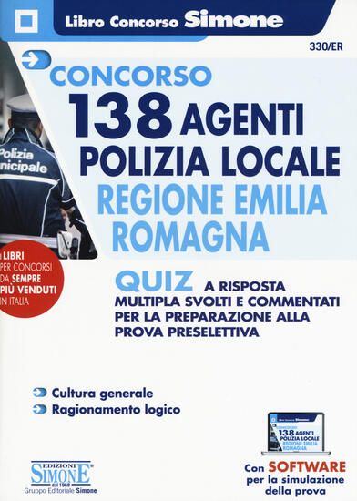 Immagine di CONCORSO 138 AGENTI POLIZIA LOCALE REGIONE EMILIA ROMAGNA. QUIZ A RISPOSTA MULTIPLA SVOLTI E COM...