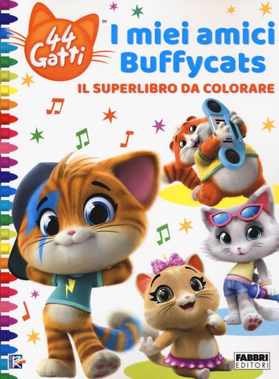 Immagine di 44 GATTI. I MIEI AMICI BUFFYCATS. IL SUPERLIBRO DA COLORARE