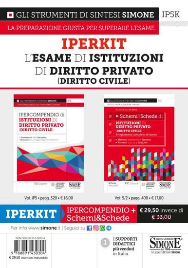 Immagine di IPERKIT ESAME DI ISTITUZIONI DI DIRITTO PRIVATO (DIRITTO CIVILE)