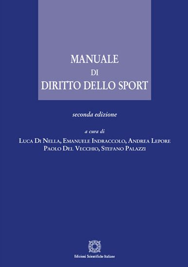 Immagine di MANUALE DI DIRITTO DELLO SPORT