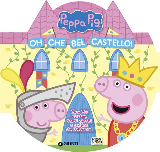 Immagine di OH CHE BEL CASTELLO. PEPPA PIG CON ADESIVI