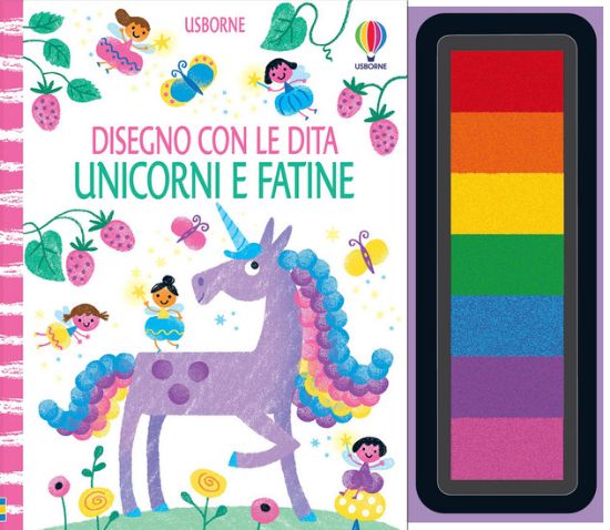 Immagine di FATINE E UNICORNI. DISEGNO CON LE DITA. CON 7 TAMPONI INCHIOSTRATI