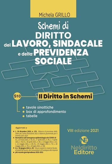 Immagine di SCHEMI DI DIRITTO DEL LAVORO, SINDACALE E DELLA PREVIDENZA SOCIALE