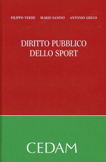 Immagine di DIRITTO PUBBLICO DELLO SPORT