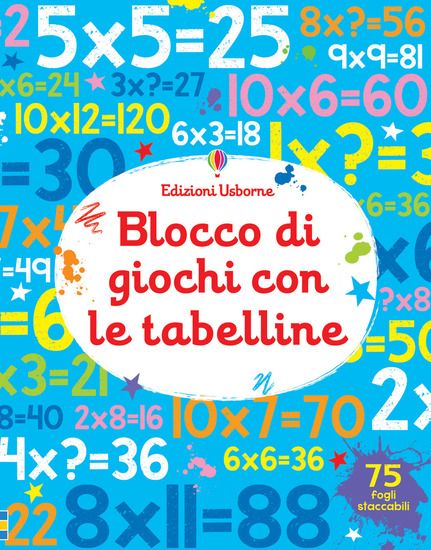 Immagine di BLOCCO DI GIOCHI CON LE TABELLINE. EDIZ. A COLORI