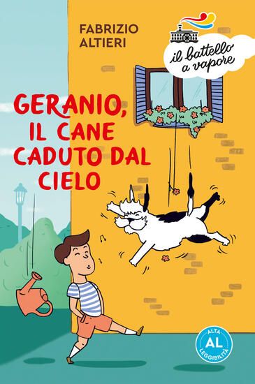 Immagine di GERANIO, IL CANE CADUTO DAL CIELO. EDIZ. AD ALTA LEGGIBILITA`