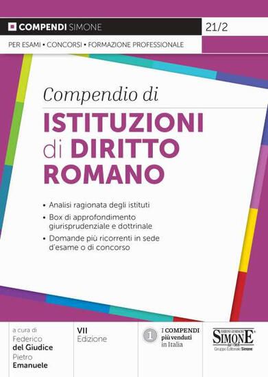 Immagine di COMPENDIO DI ISTITUZIONI DI DIRITTO ROMANO