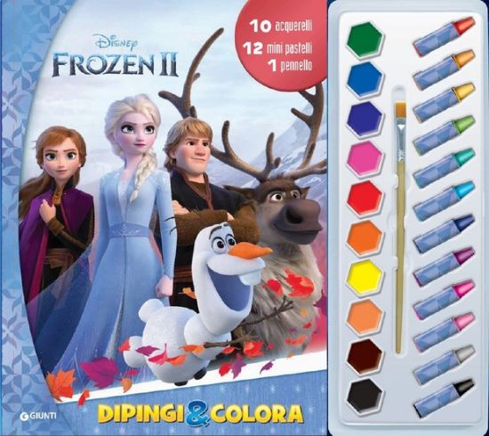 Immagine di FROZEN 2. DIPINGI &COLORA. CON 12 PASTELLI A CERA, 10 ACQUERELLI E 1 PENNELLO