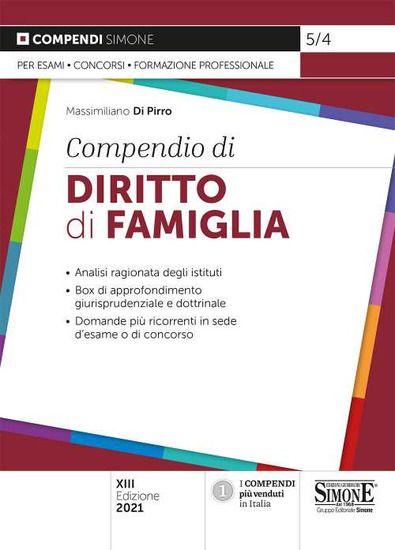 Immagine di COMPENDIO DI DIRITTO DI FAMIGLIA - VOLUME 5/4