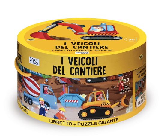 Immagine di VEICOLI DEL CANTIERE. EDIZ. A COLORI. CON PUZZLE (I)