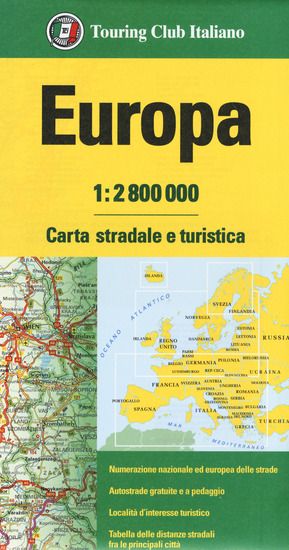 Immagine di EUROPA 1:2.800.000. CARTA STRADALE E TURISTICA