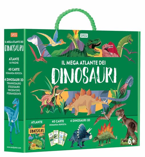 Immagine di MEGA ATLANTE DEI DINOSAURI. EDIZ. A COLORI. CON 40 CARTE DOMANDA-RISPOSTA. (IL)