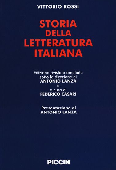 Immagine di STORIA DELLA LETTERATURA ITALIANA