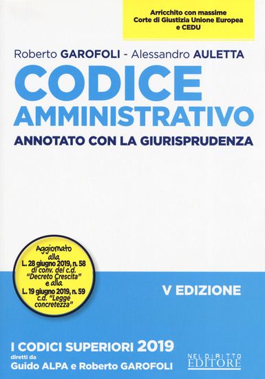 Immagine di CODICE AMMINISTRATIVO. ANNOTATO CON LA GIURISPRUDENZA