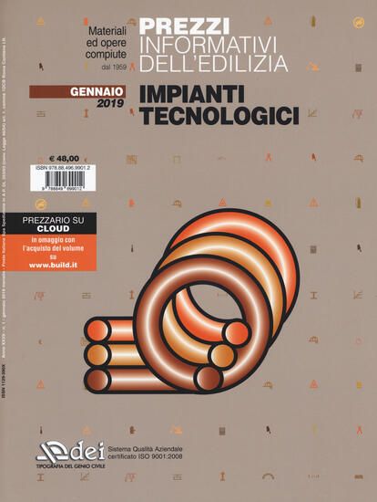 Immagine di PREZZI INFORMATIVI DELL`EDILIZIA. IMPIANTI TECNOLOGICI. GENNAIO 2019