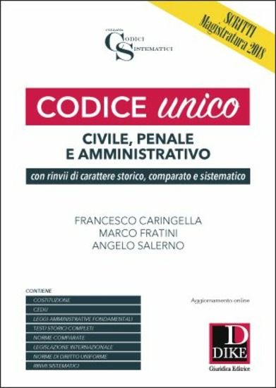 Immagine di CODICE UNICO. CIVILE, PENALE E AMMINISTRATIVO