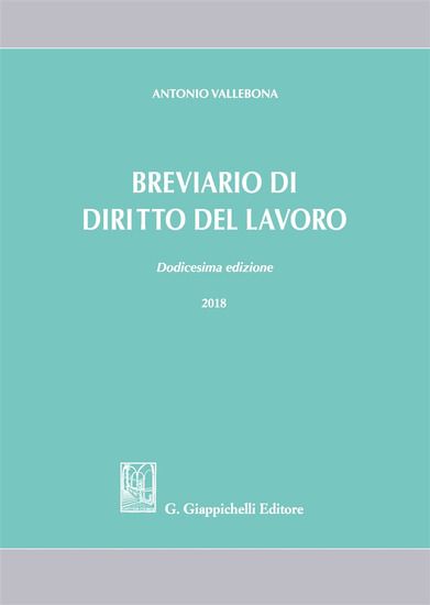 Immagine di BREVIARIO DI DIRITTO DEL LAVORO