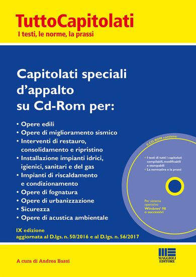 Immagine di CAPITOLATI SPECIALI D`APPALTO. CON CD-ROM