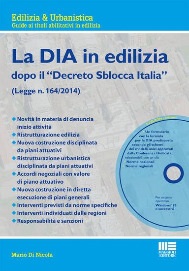 Immagine di DIA IN EDILIZIA. CON CD-ROM (LA)