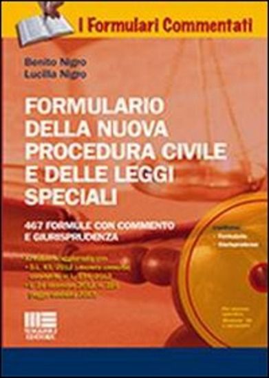 Immagine di FORMULARIO DELLA NUOVA PROCEDURA CIVILE E DELLE LEGGI SPECIALI. CON CD-ROM