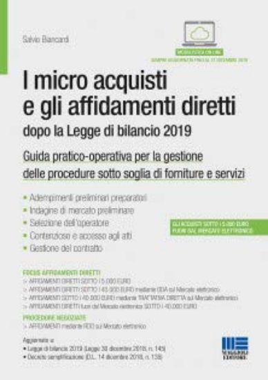 Immagine di MICRO ACQUISTI E GLI AFFIDAMENTI DIRETTI DOPO LE NUOVE LINEE GUIDA ANAC N. 4 (I)