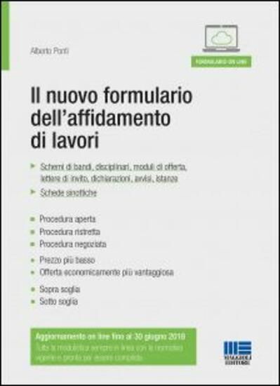 Immagine di NUOVO FORMULARIO DELL`AFFIDAMENTO DI LAVORI (IL)