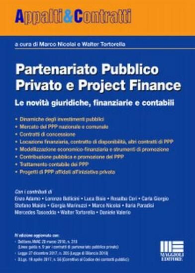 Immagine di PARTENARIATO PUBBLICO PRIVATO E PROJECT FINANCE