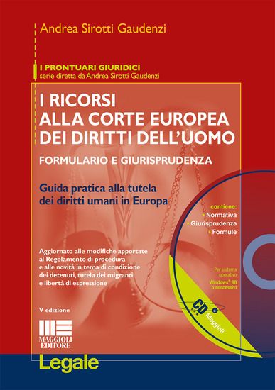 Immagine di RICORSI ALLA CORTE EUROPEA DEI DIRITTI DELL`UOMO. CON CD-ROM (I)