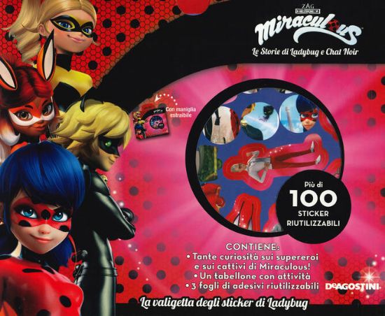 Immagine di VALIGETTA DEGLI STICKER DI LADYBUG. MIRACULOUS. LE STORIE DI LADYBUG E CHAT NOIR. CON ADESIVI. E...