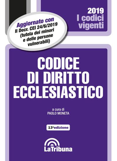 Immagine di CODICE DI DIRITTO ECCLESIASTICO