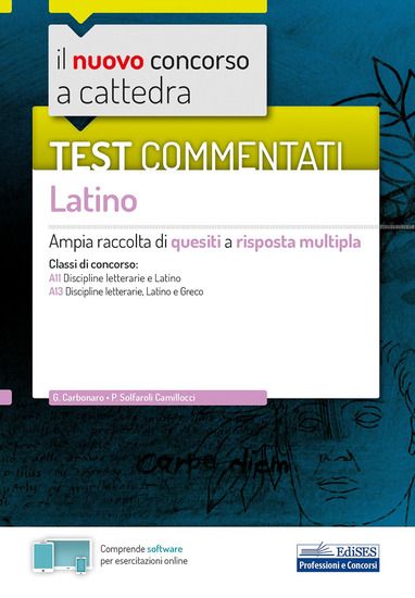 Immagine di NUOVO CONCORSO A CATTEDRA. TEST COMMENTATI LATINO. AMPIA RACCOLTA DI QUESITI A RISPOSTA MULTIPLA...