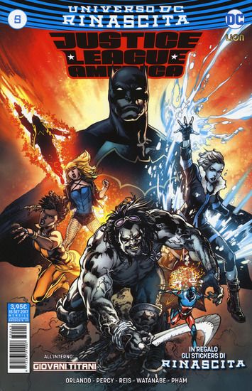 Immagine di RINASCITA. JUSTICE LEAGUE AMERICA. CON ADESIVI - VOLUME 5