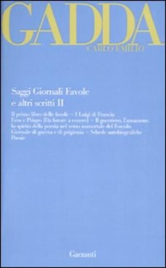 Immagine di SAGGI GIORNALI FAVOLE E ALTRI SCRITTI - VOLUME 2