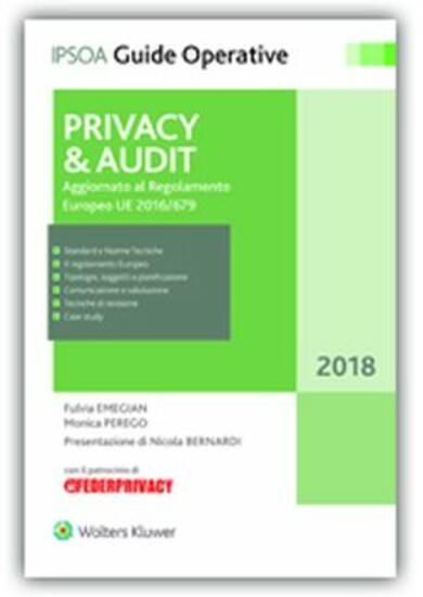 Immagine di PRIVACY & AUDIT. AGGIORNATO AL REGOLAMENTO EUROPEO EU 216/679