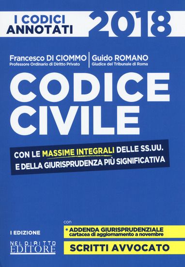 Immagine di CODICE CIVILE. CON LE MASSIME INTEGRALI DELLE SS.UU. E DELLA GIURISPRUDENZA PIU` SIGNIFICATIVA