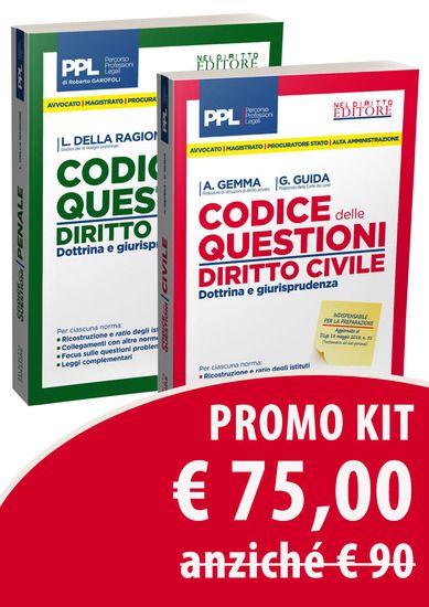 Immagine di KIT CODICE DELLE QUESTIONI: CODICE DELLE QUESTIONI. DIRITTO CIVILE. DOTTRINA E GIURISPRUDENZA-CO...