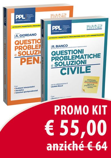 Immagine di KIT QUESTIONI PROBLEMATICHE E SOLUZIONI: CIVILE-PENALE