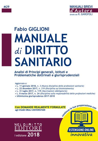 Immagine di MANUALE DI DIRITTO SANITARIO. CON ESPANSIONE ONLINE